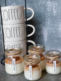 Coffee Candle in Glass Jar - Soy Wax Candle for Coffee Lovers with Lid-0