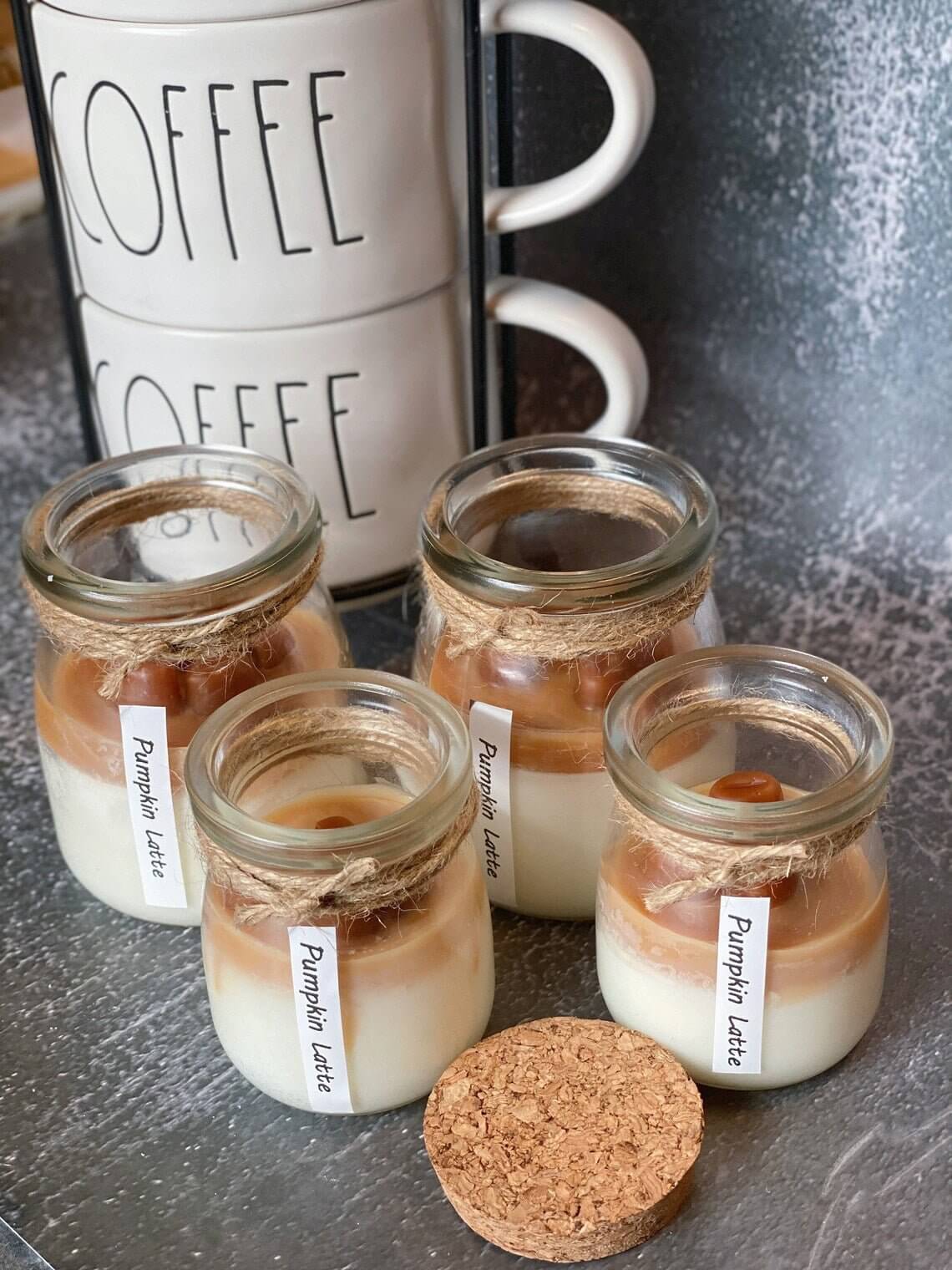 Coffee Candle in Glass Jar - Soy Wax Candle for Coffee Lovers with Lid-3